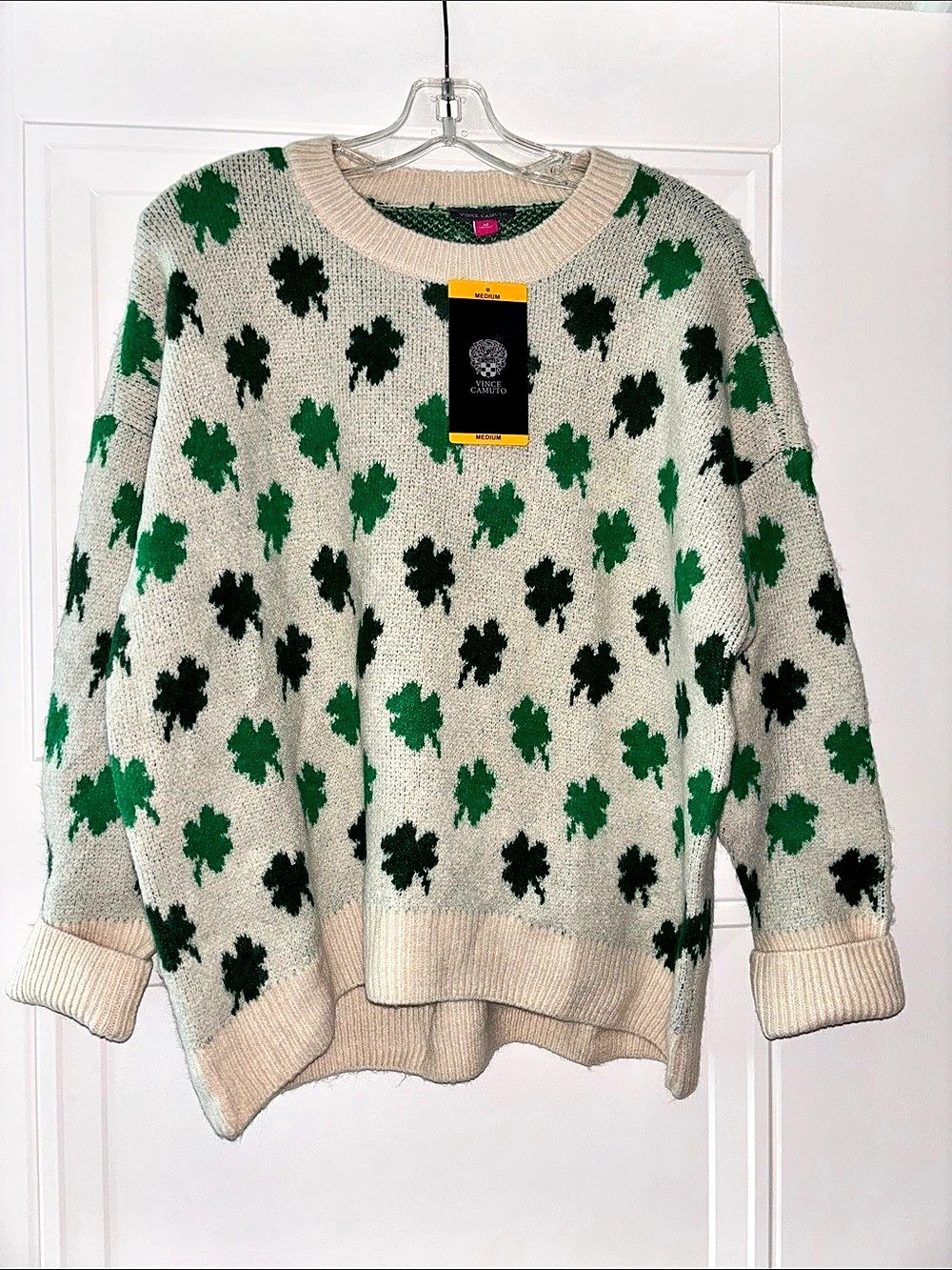Vince Camuto St. Paddy's Shamrock Sweater